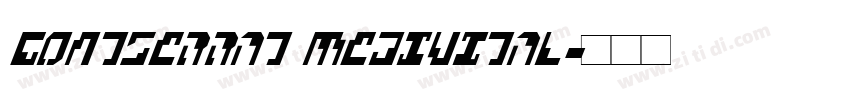 Gontserrat MediuItal字体转换